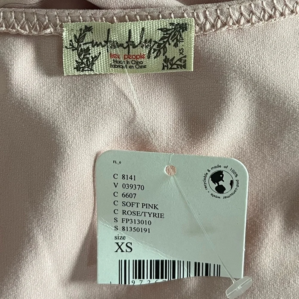 NWT FREE PEOPLE x INTIMATELY | Va Va Voop Bodysuit in Rose Heart Haze | Size XS